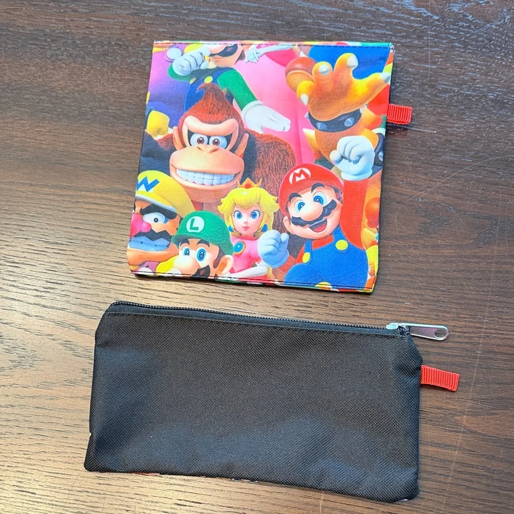 Nintendo Super Mario 4 Pc Backpack Lunch Bag Pencil Case Set Boys School